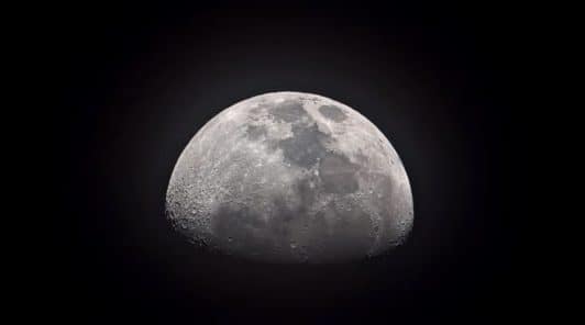 La Lune vue depuis le Lauagais